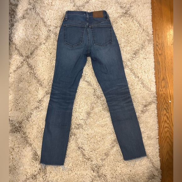 J Crew Curvy Toothpick Jeans Size 25 Raw Hem - Picture 5 of 8